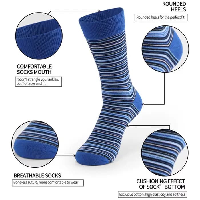 5 paires de chaussettes longues pour hommes