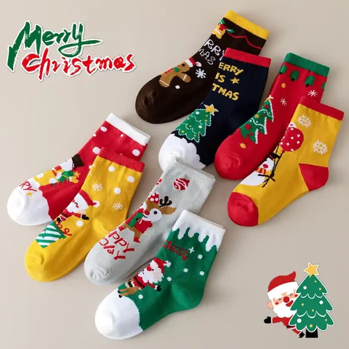 4 paires de chaussettes de Noël