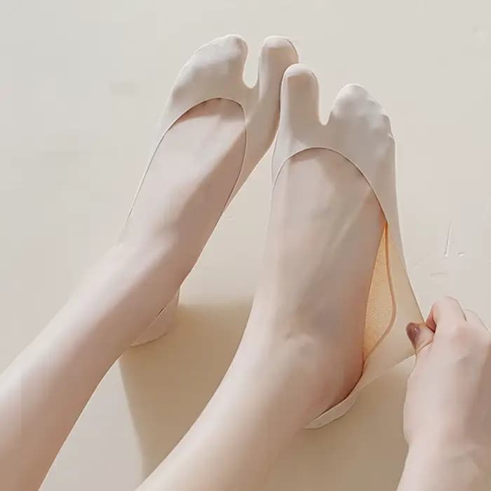Chaussettes ultra fines à deux orteils pour femmes