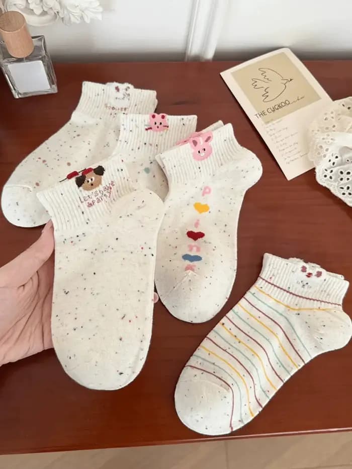 5 paires de chaussettes pour femmes