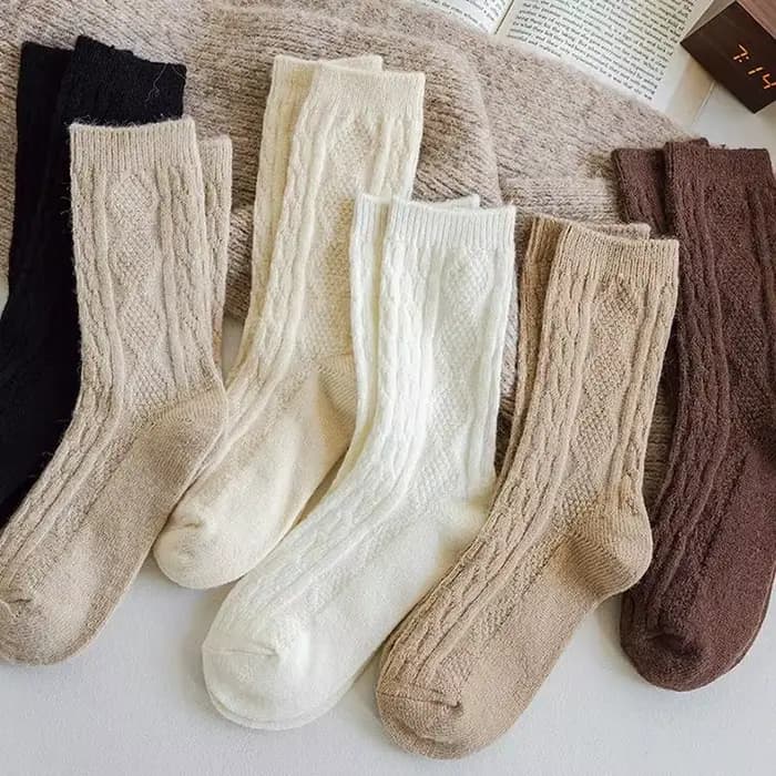 Chaussettes épaisses en cachemire pour femmes