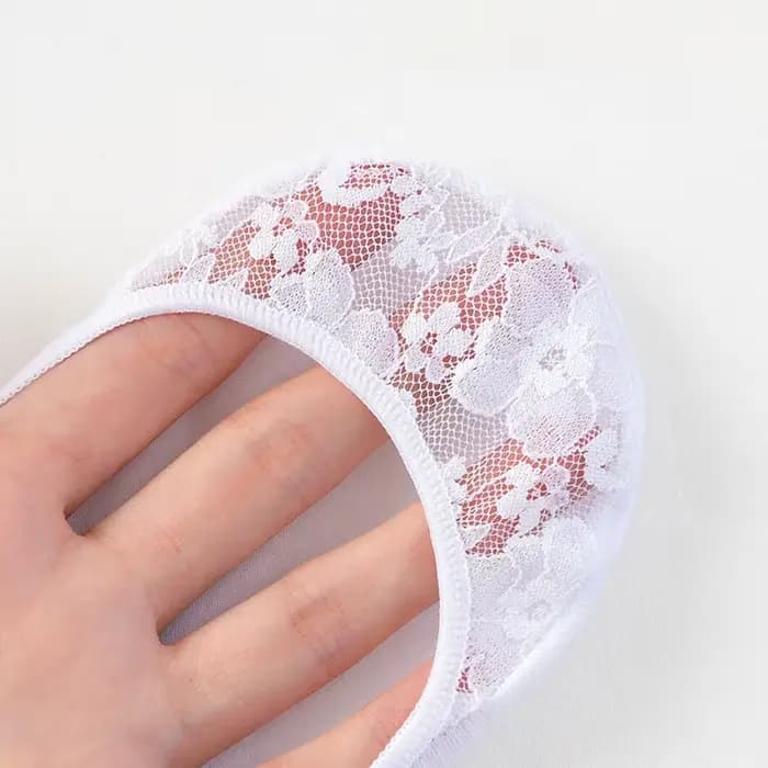 Chaussettes Bateau Transparentes en Dentelle pour Femme