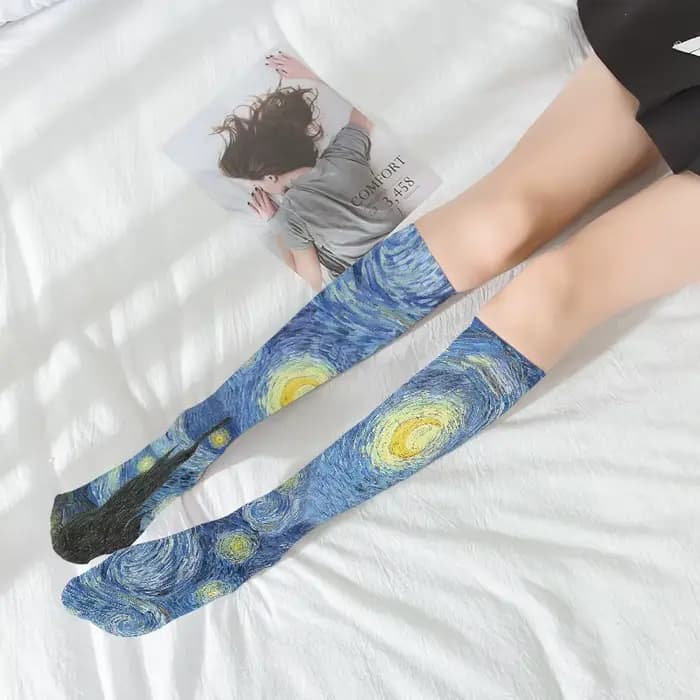 Van Gogh – bas de tournesol pour femmes