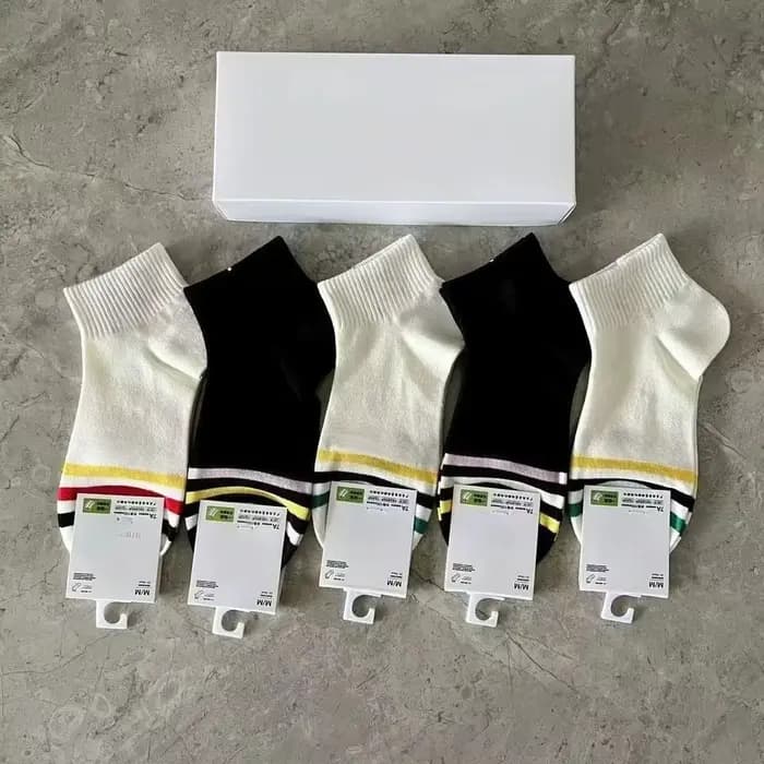 Chaussettes décontractées en coton peigné de haute qualité pour hommes et femmes LemonMen, à manches courtes, pour toutes les saisons, sportives et élégantes