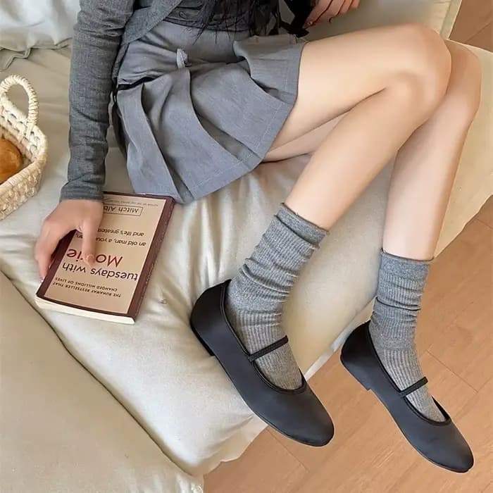 Chaussettes respirantes en maille fine pour femmes