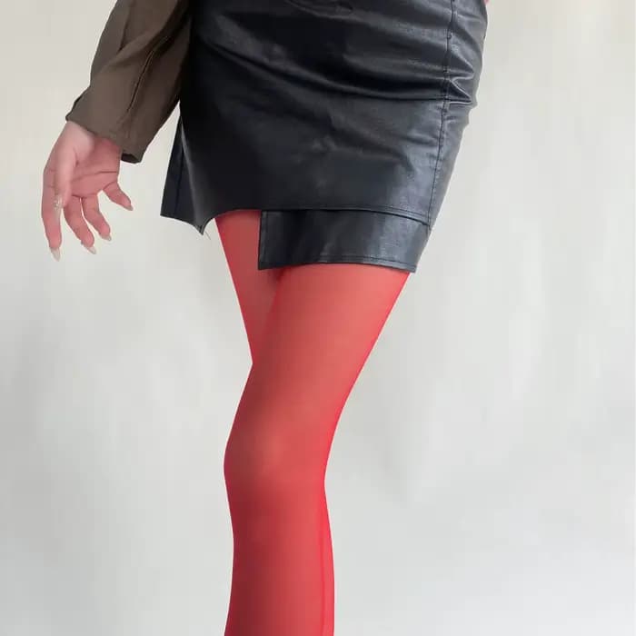 Collants fins rose bleu pour femmes