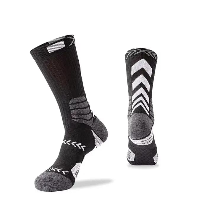 Elite Sport cyclisme basket-ball chaussettes Compression course homme noir tendance respirant longue randonnée amortissement athlétique professionnel