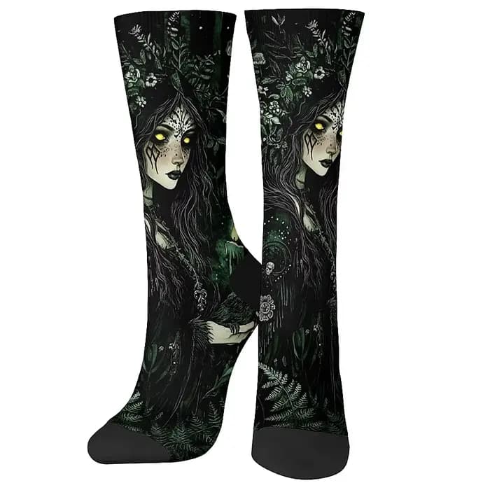 Chaussettes gothiques noires pour hommes