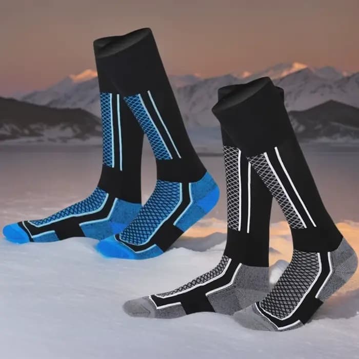 1 paire de bas de Ski chauds d'hiver