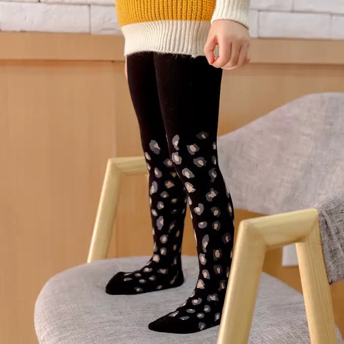 Collants imprimés léopard pour filles, nouvelle collection automne-hiver 2026, bas en coton pour enfants, collants pour tout-petits, bébés de 3 à 12 ans