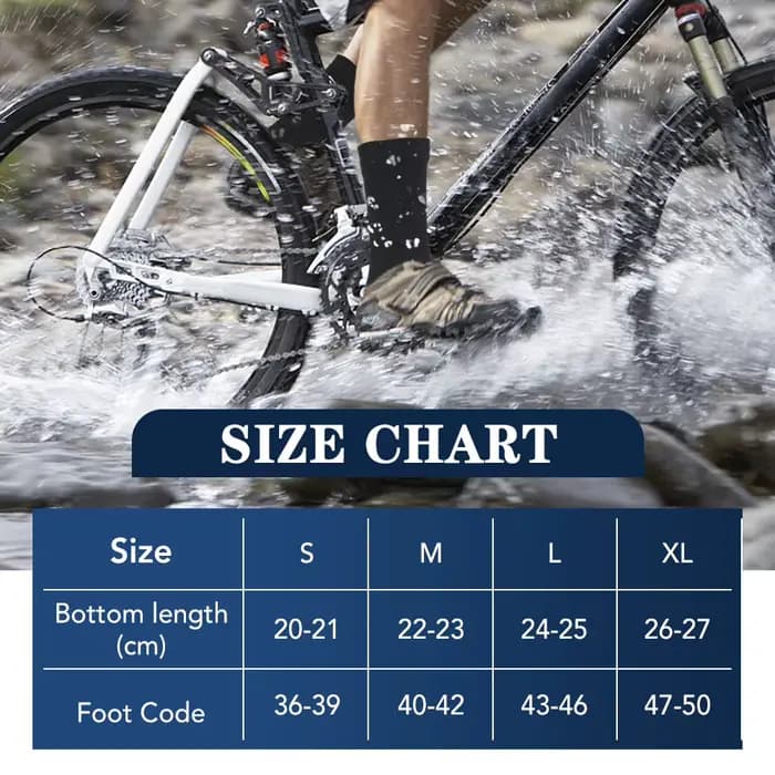 Chaussettes d'aventure en plein air imperméables pour adultes-chaussettes respirantes chaudes