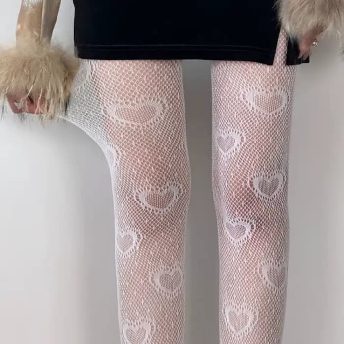 Collants en maille à fleurs pour femmes, collants en résille blancs, bas évidés respirants fins, fille japonaise, Lolita Ins, été