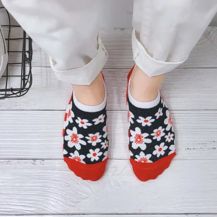 Chaussettes courtes de loisirs de style britannique pour femmes, chaussures à pois pour dames, chaussettes en coton non ald, nouvelle arrivée, mode, heureux, 5 paires