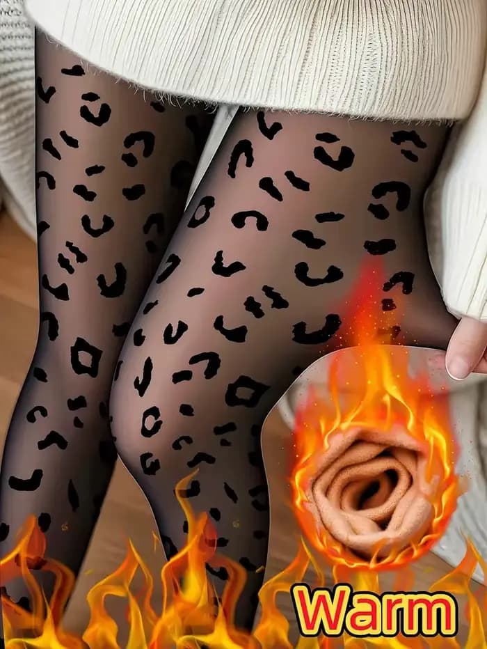 Femmes collants polaire femme chaud hiver