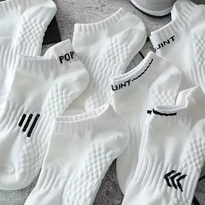 Chaussettes de sport blanches No-Show pour hommes