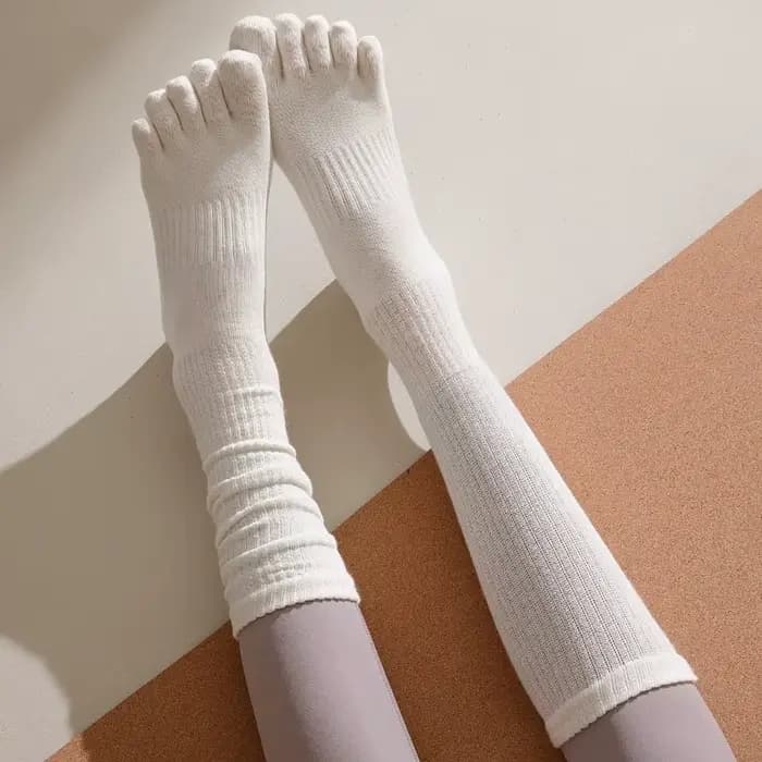 Cinq doigts Sport orteil chaussettes Silicone anti-dérapant