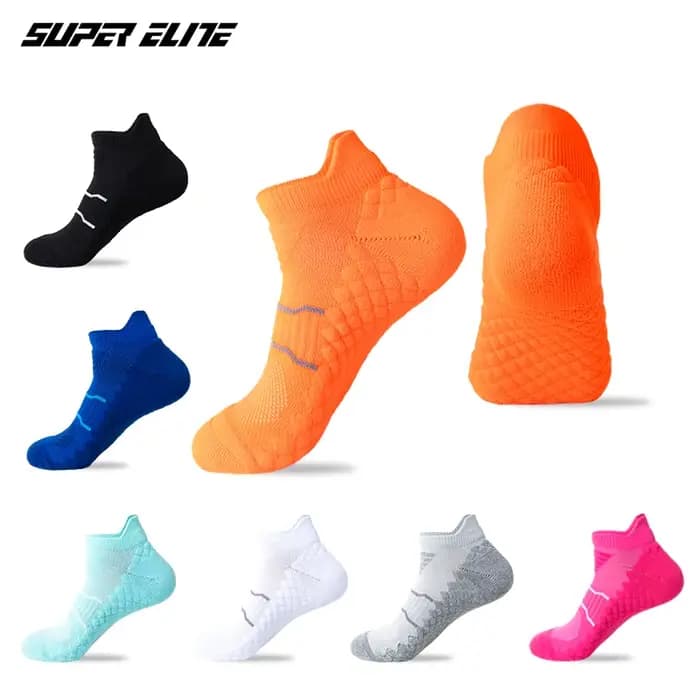 Chaussettes de sport moulantes à la cheville pour femmes, chaussettes de course de badminton