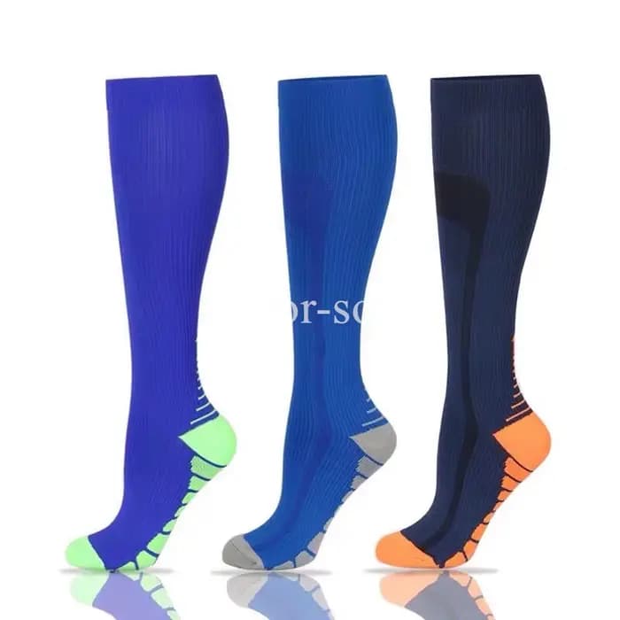 3 paires de chaussettes de Compression pour hommes et femmes, chaussettes de Sport de course, Crossfit gradué, entraînement, course à pied, récupération, cyclisme en plein air