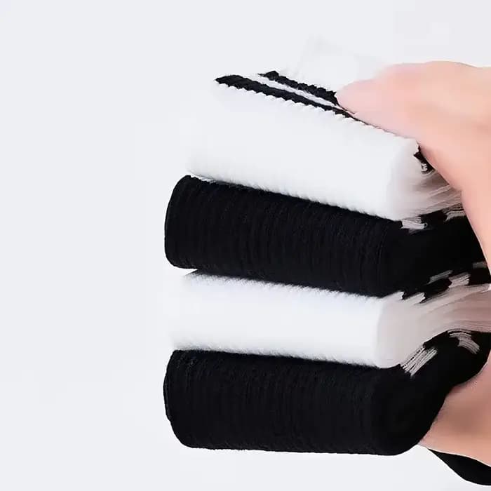 5/10 paires de chaussettes rayées