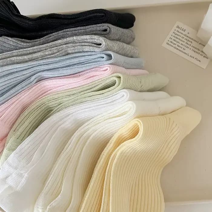 Chaussettes pour femmes couleur bonbon nouvelle mode d'été