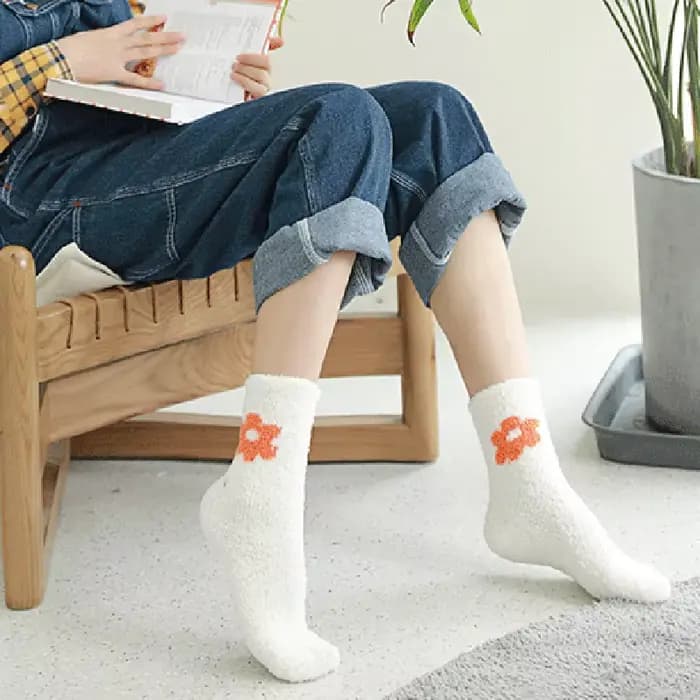 Chaussettes de lit mignonnes pour femmes et filles