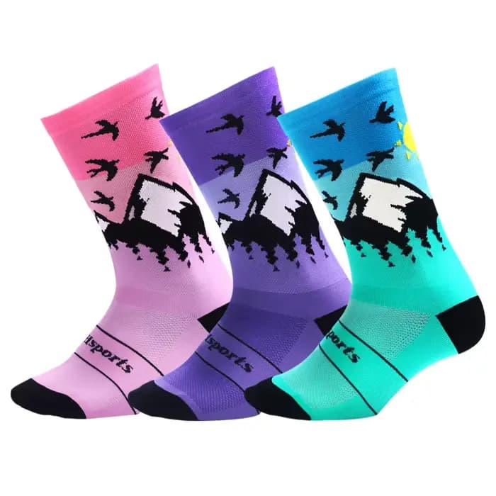 Chaussettes de sport respirantes à compression pour hommes et femmes