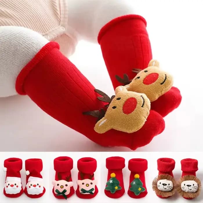 Chaussettes de noël pour bébé fille