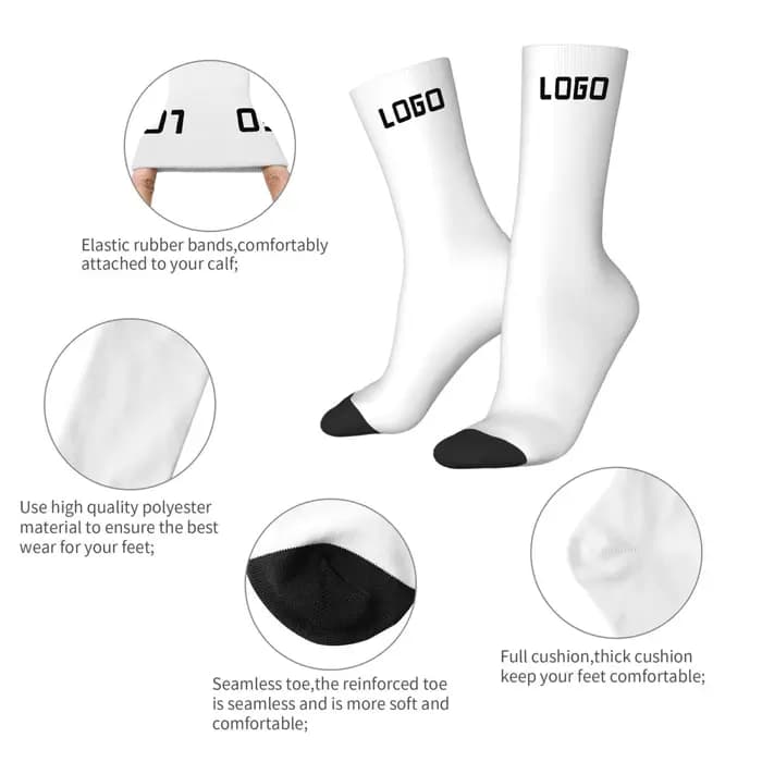 Chaussettes personnalisées avec logo facial