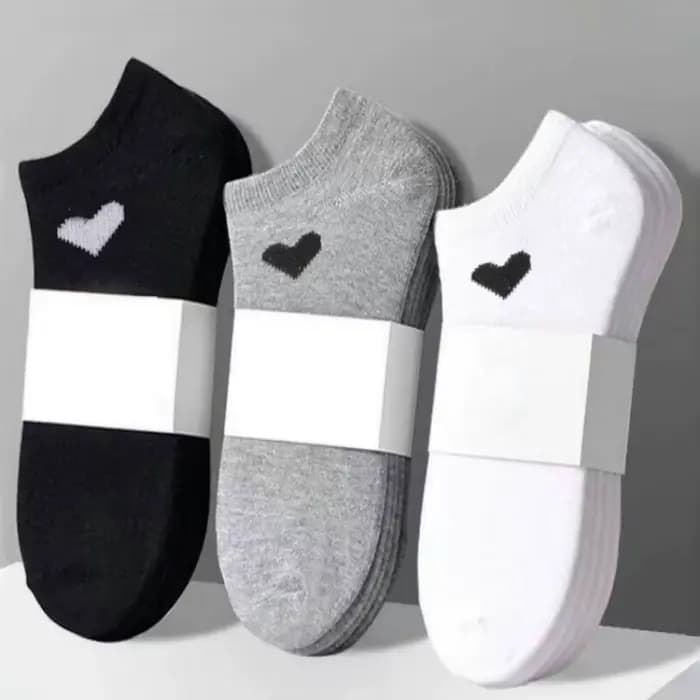 Chaussettes No-Show pour femmes – Motif cœur