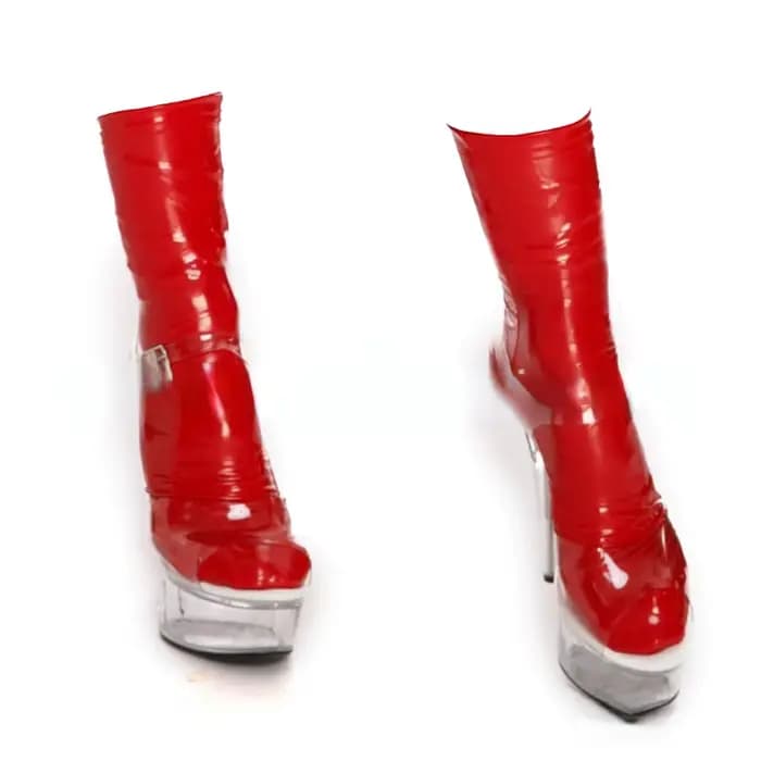 Chaussettes de pied en cuir PU pour femmes