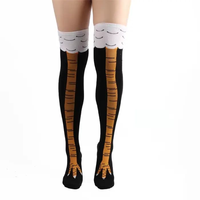 Chaussettes de jambe de poulet pour femmes