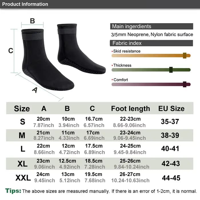 Chaussettes de plongée en néoprène antidérapantes pour adultes, 3mm et 5mm, chaussures de combinaison chaudes et élastiques, bottes de surf pour la natation et la plongée en apnée