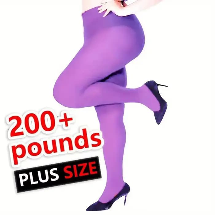 Grande taille 120D collants en velours pour femmes Sexy couleur unie