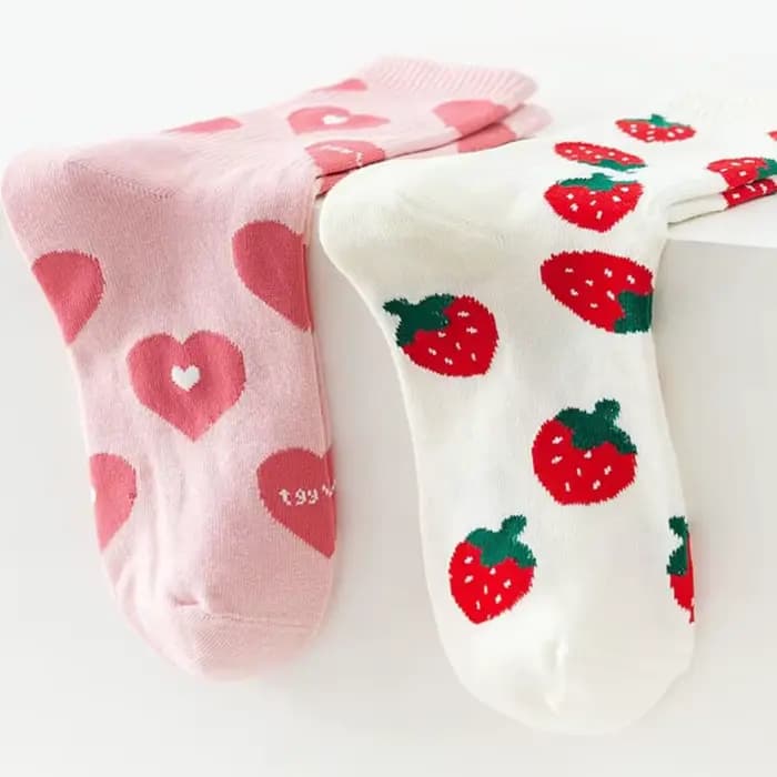 4 paires de chaussettes Saint-Valentin pour femmes