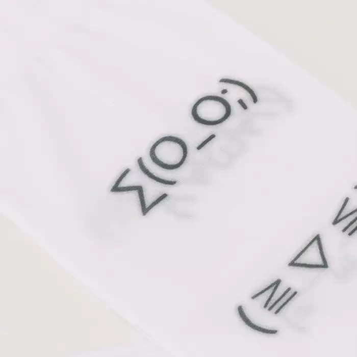 Kawaii expression blanc Graffiti lettre imprimer chaussettes longues Harajuku sur genou cuisse haute bas Y2K Cosplay chaussettes mignonnes Kawaii