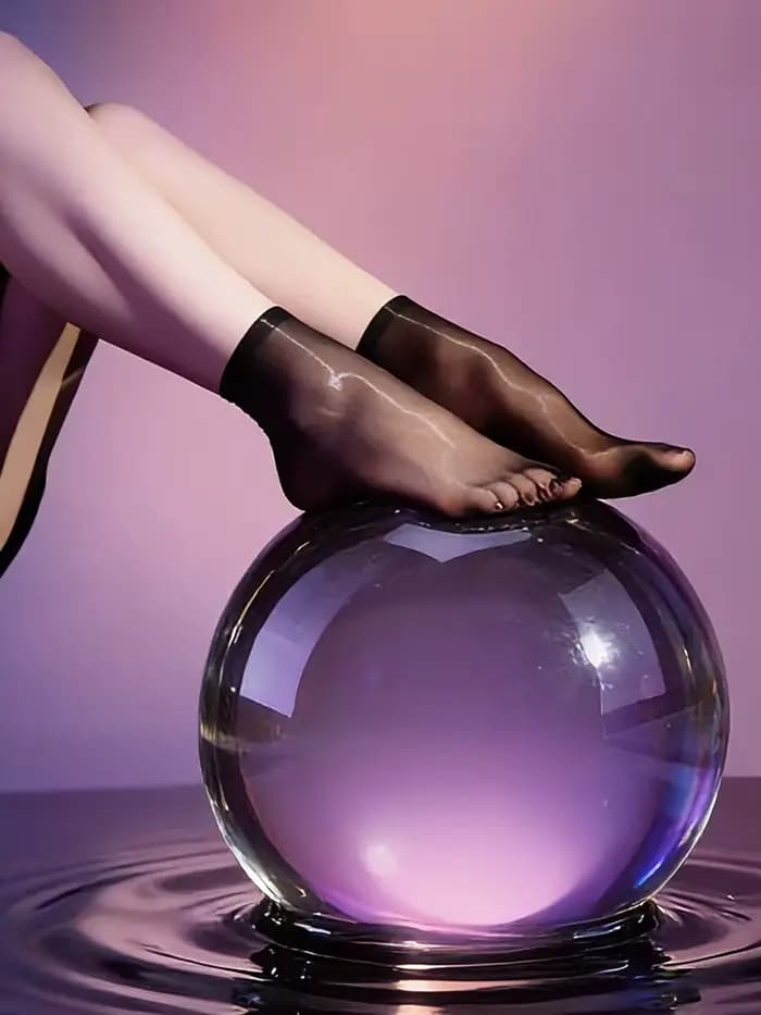 Belamimi – bas sexy transparents, en soie brillante, fins, élastiques, en nylon, pour femmes, couleur bonbon