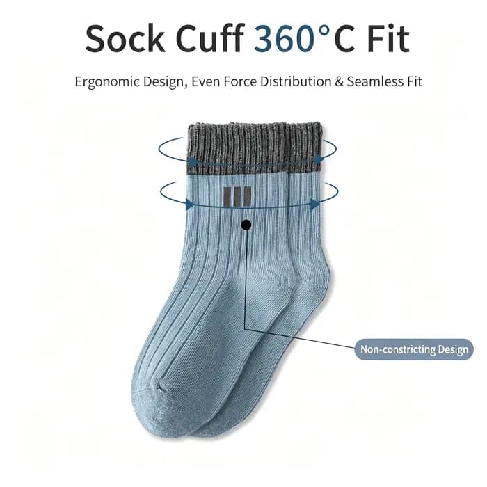 5 paires de chaussettes de sport pour enfants, simples et élégantes, adaptées à toutes les saisons, douces et confortables, chaussettes pour garçons, design à rayures verticales