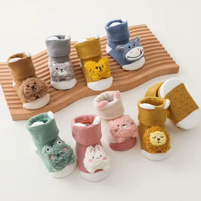 Chaussettes antidérapantes pour nouveau-né fille et garçon