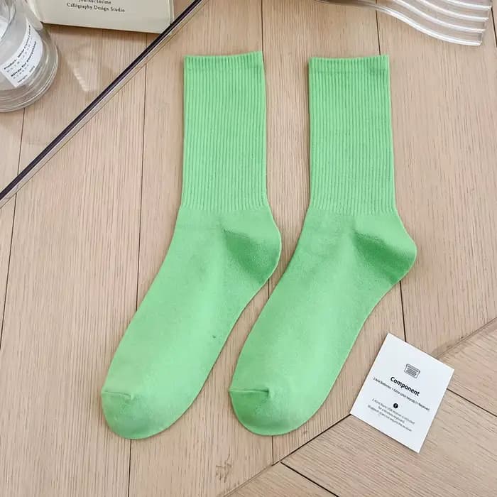 1 paire de chaussettes en coton pour femmes