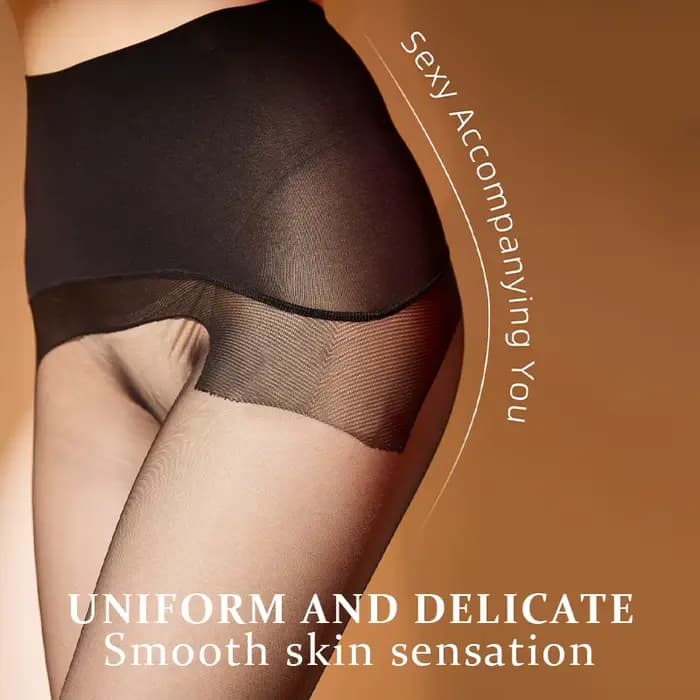 Nouveau collants transparents sans couture pour femmes été Ultra mince taille haute