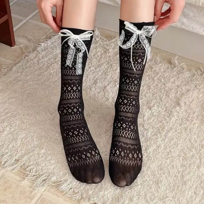 Chaussettes longues Lolita pour femmes