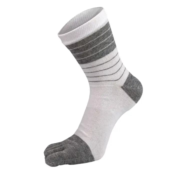 Nouvelles chaussettes à cinq doigts pour homme peigné respirant coloré coton sueur déodorant antibactérien mode Sport