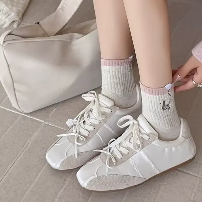 Chaussettes tricotées en coton pour femmes