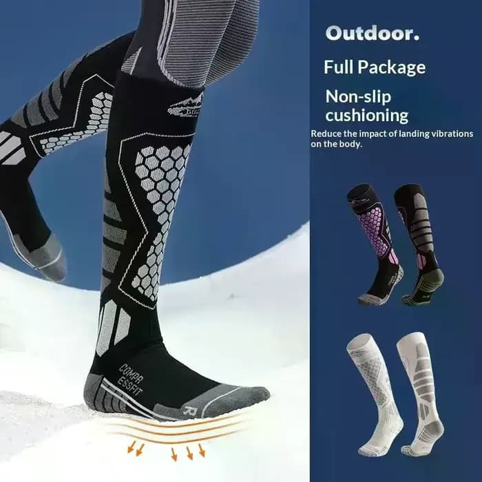 Chaussettes de Ski thermiques en coton pour hommes et femmes