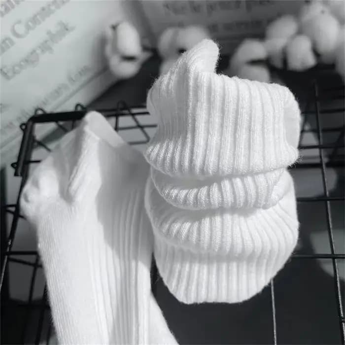 5 paires/pack chaussettes femmes 100% coton Invisible absorbant la sueur filles Tube bas bateau
