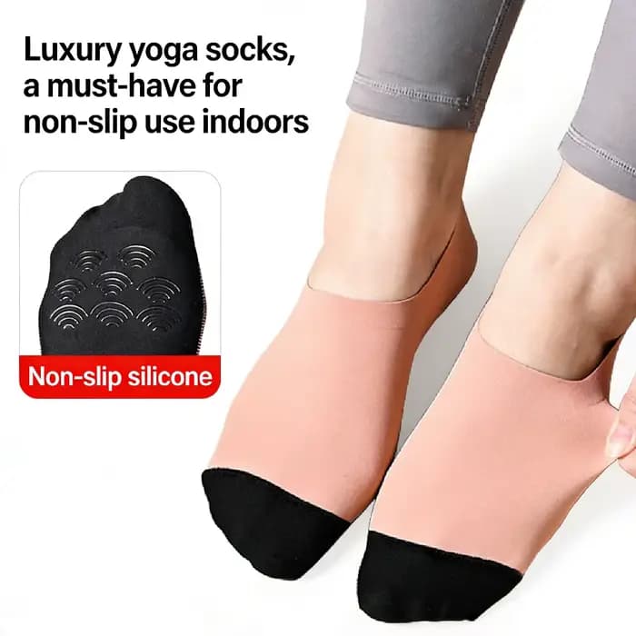 1 paire de chaussettes de yoga pour femmes