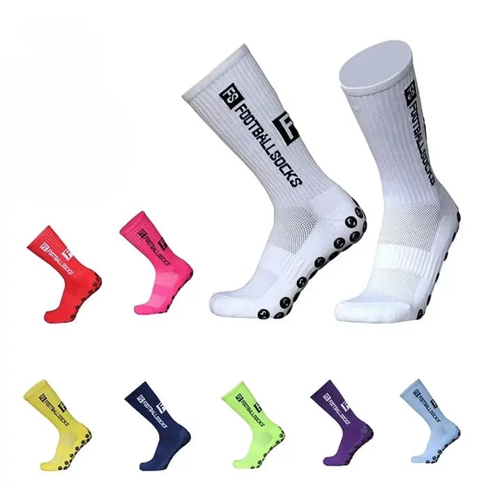 FS chaussettes de Football nouveau Style rond Silicone ventouse poignée anti-dérapant
