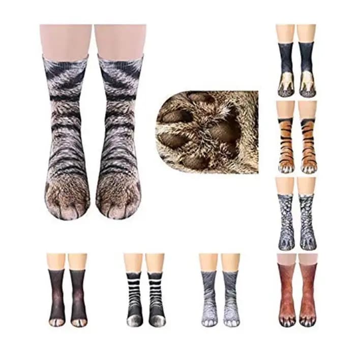 Chaussettes pattes d'animaux