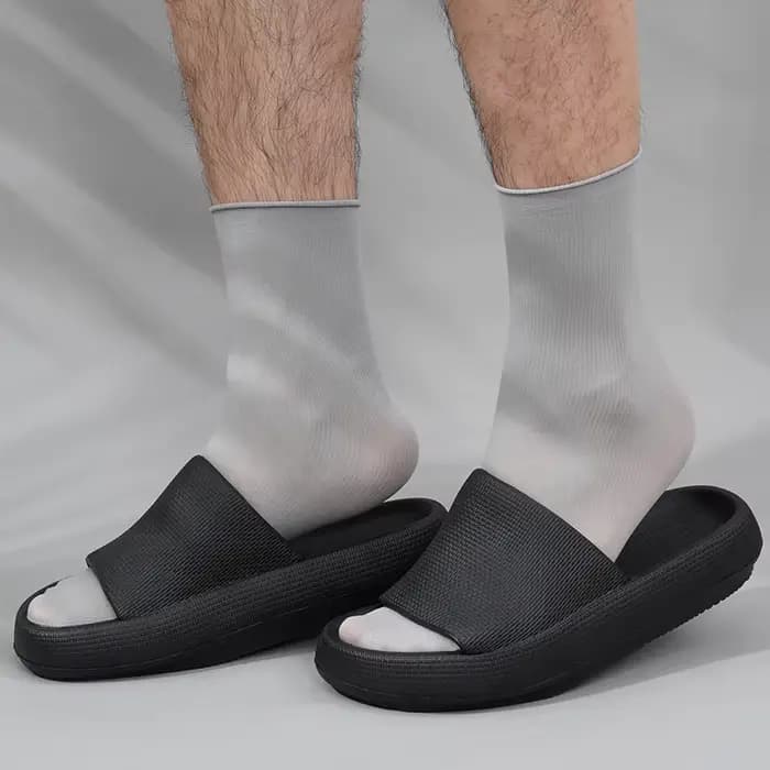 Chaussettes longues et fines pour hommes