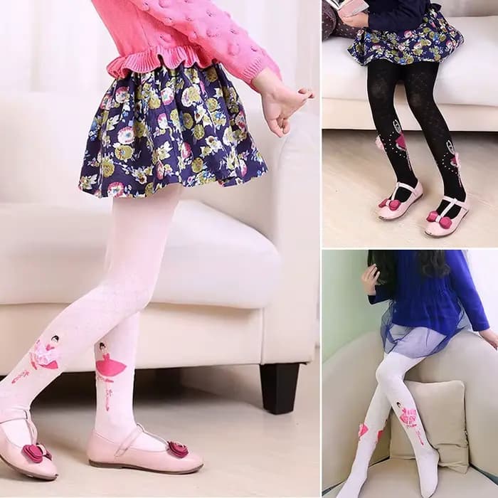 Collants élastiques pour filles